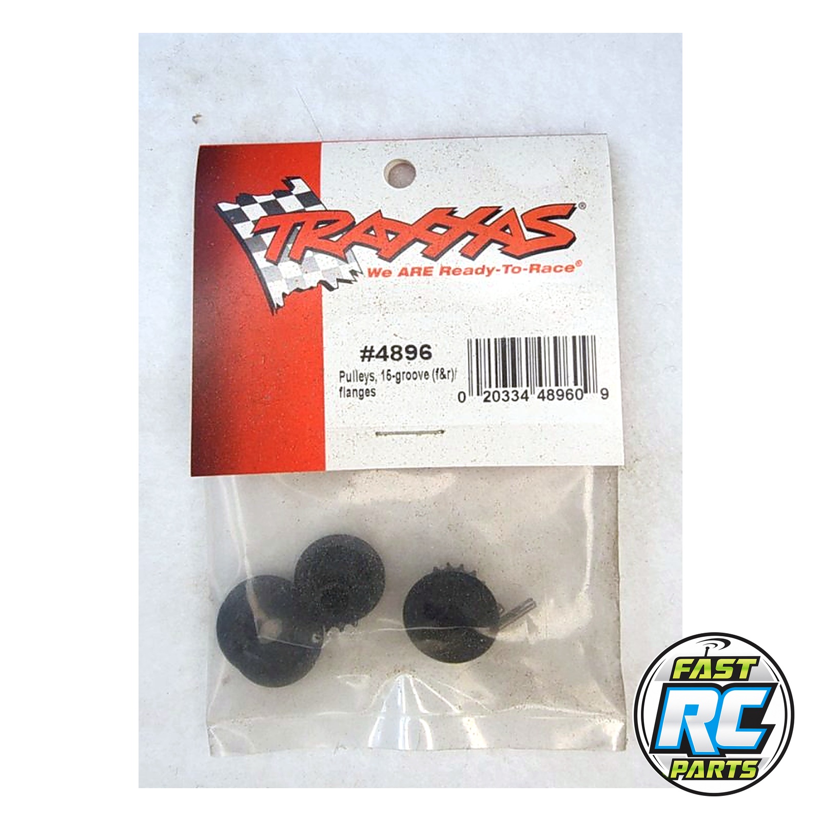 Traxxas Pulleys, 15-Groove, Front & Rear (2), with Flanges (2) and Axle Pins (2)