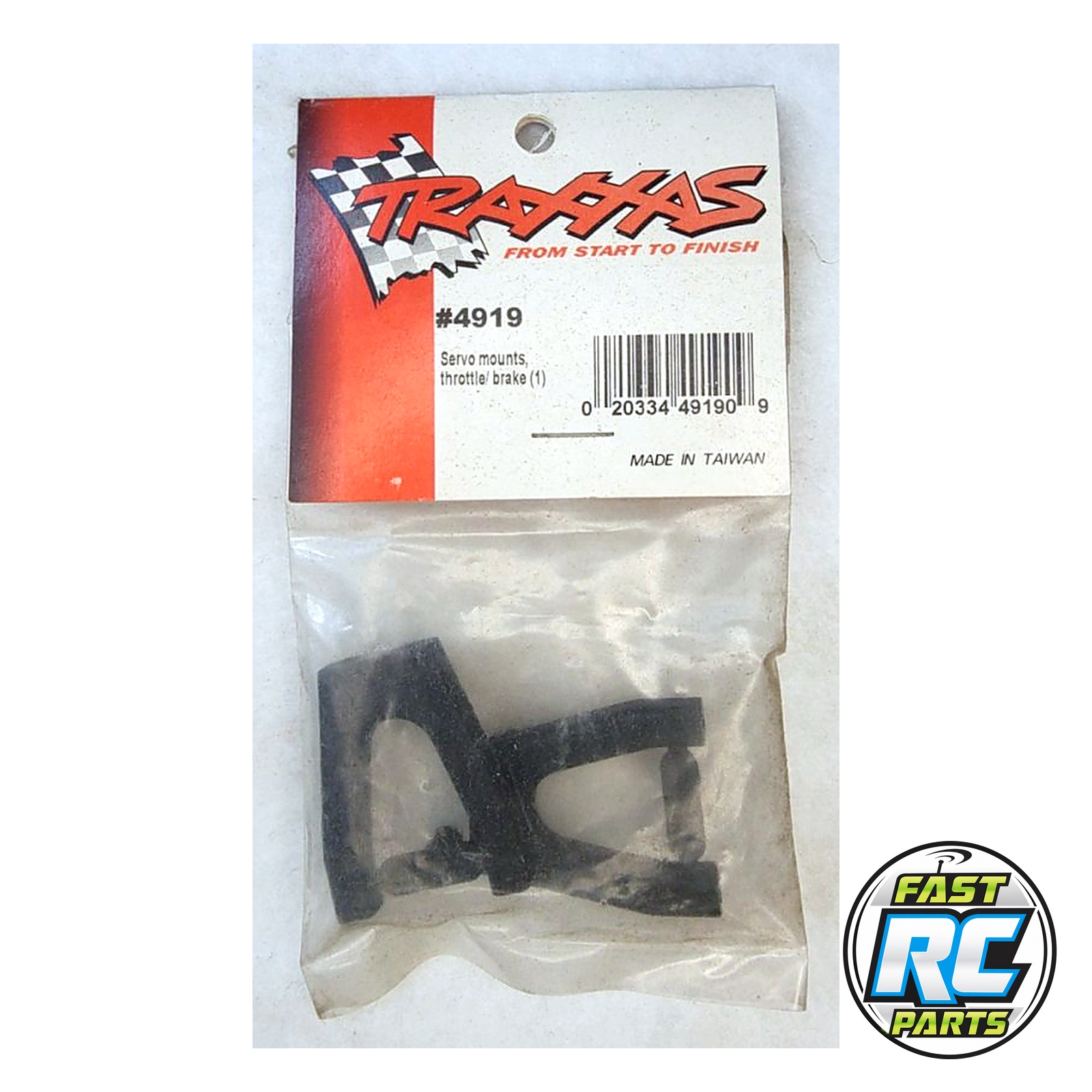 Traxxas Black Servo Mounts, Throttle & Brake (1)