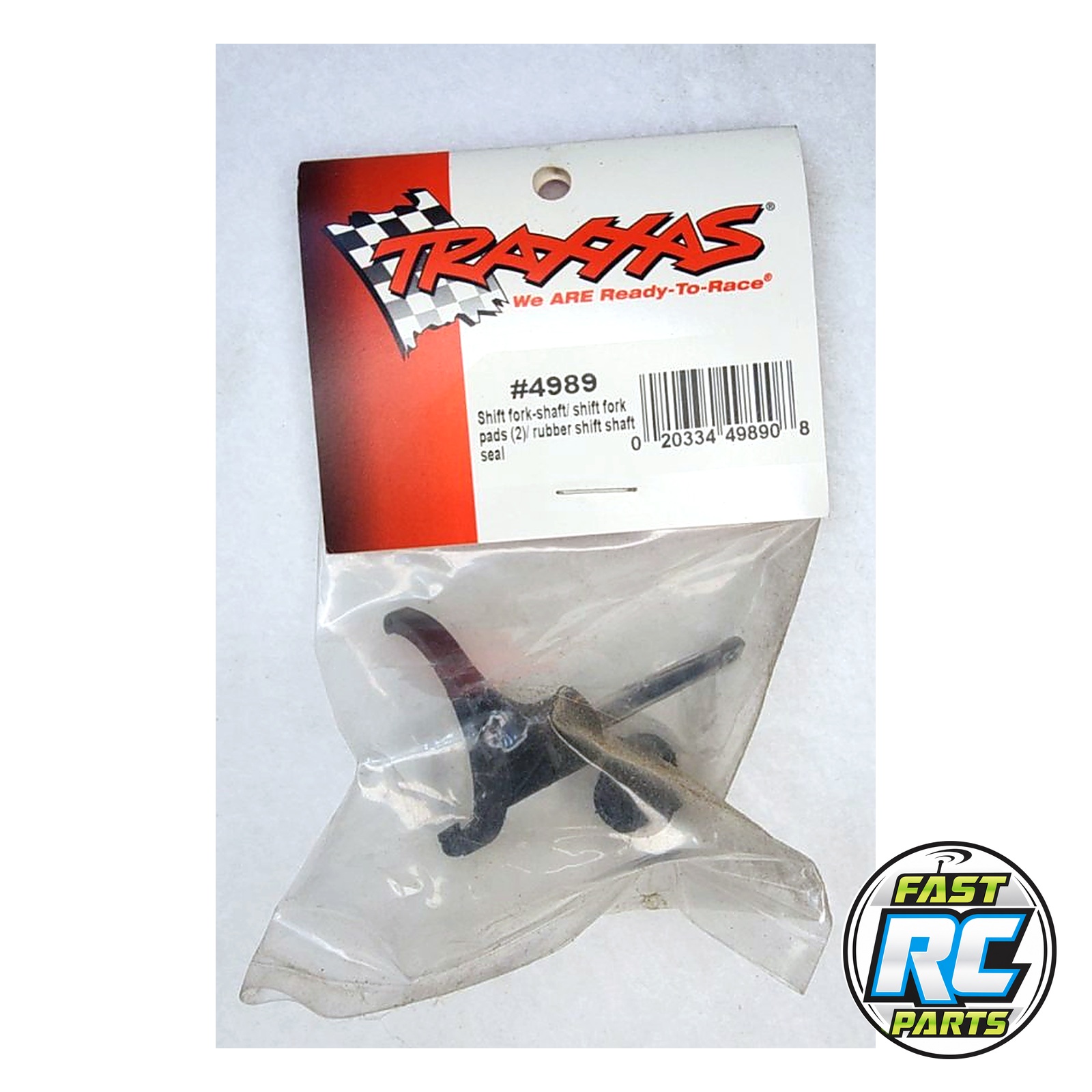 Shift fork-shaft/ shift fork pads (2)/ rubber shift shaft seal