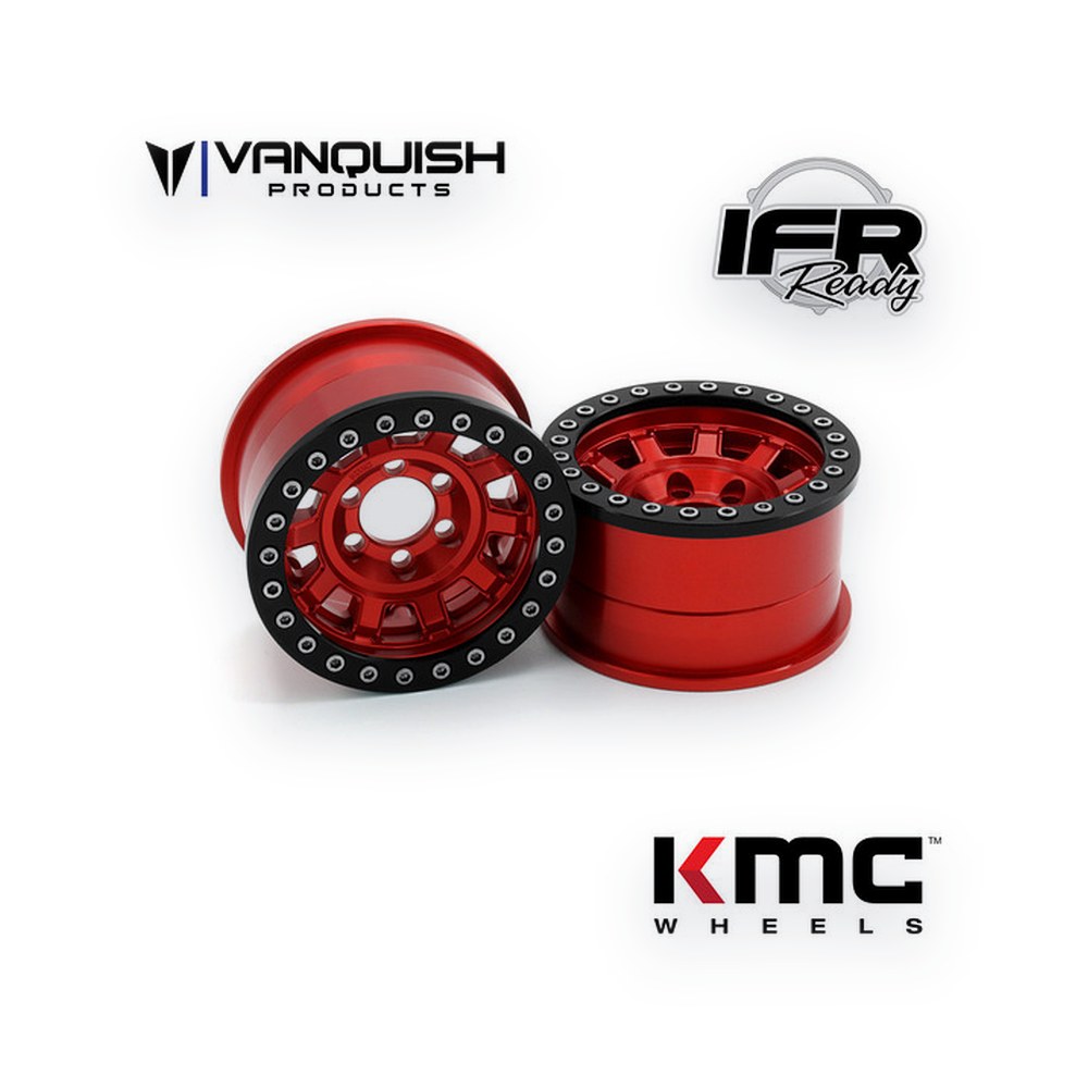 Vanquish Products KMC 1.9 KM236 Tank Wheel, Red Anodized