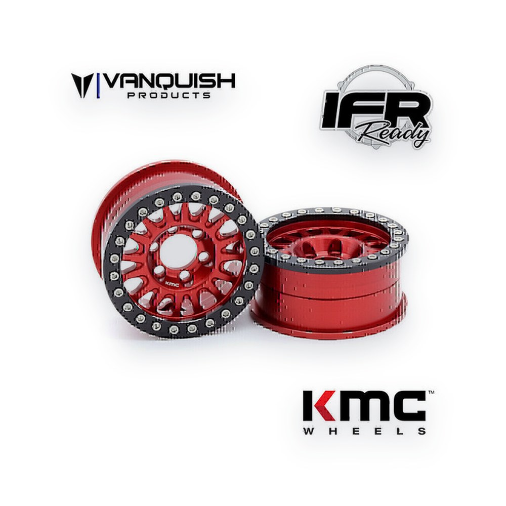 Vanquish Products KMC 1.9 KM445 Impact Wheel, Red Anodized