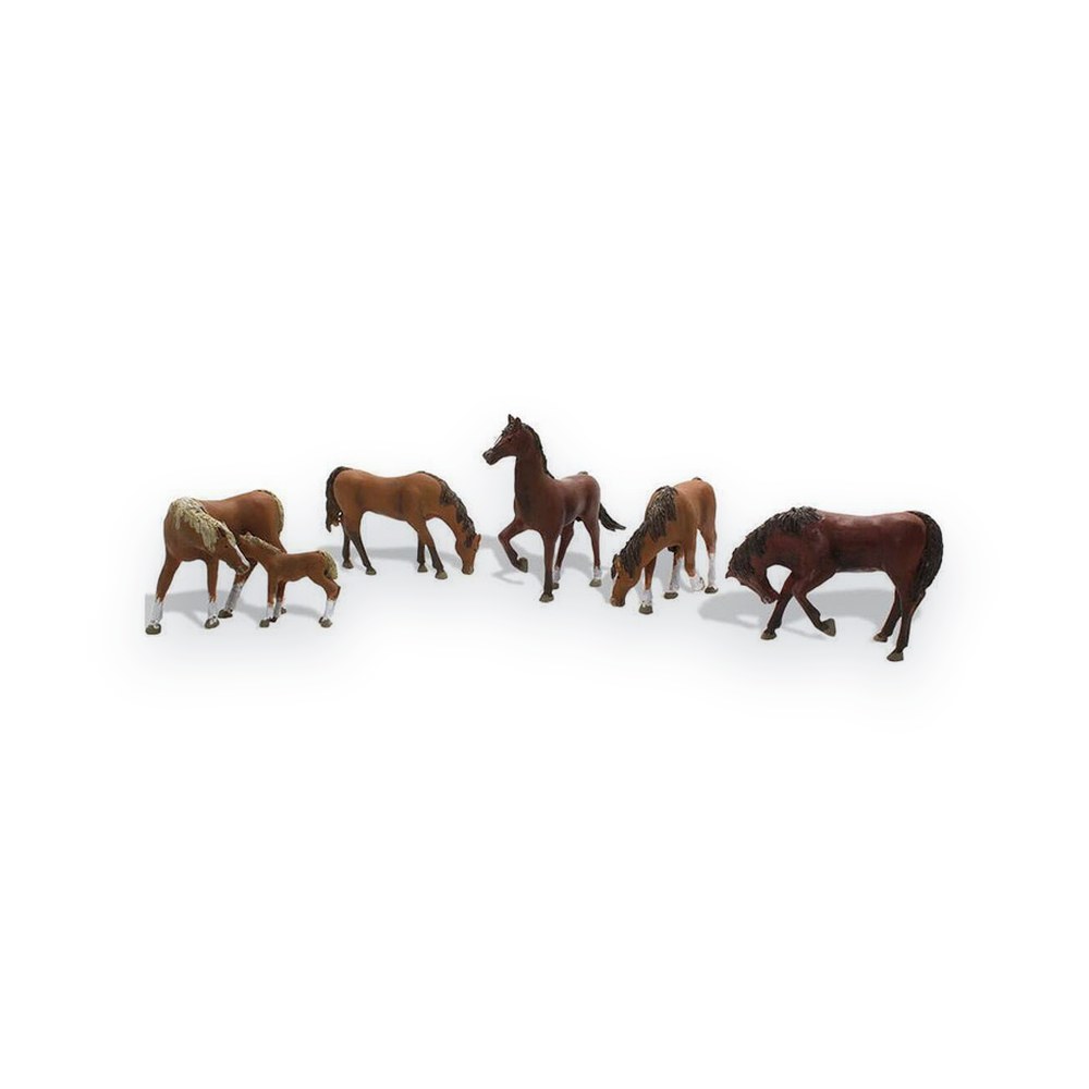 Woodland Scenics HO Scale Chestnut Horses