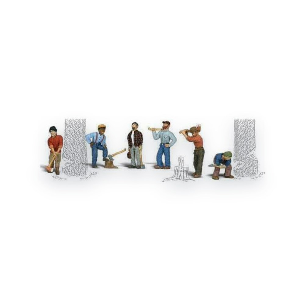 Woodland Scenics HO Scale Lumberjacks