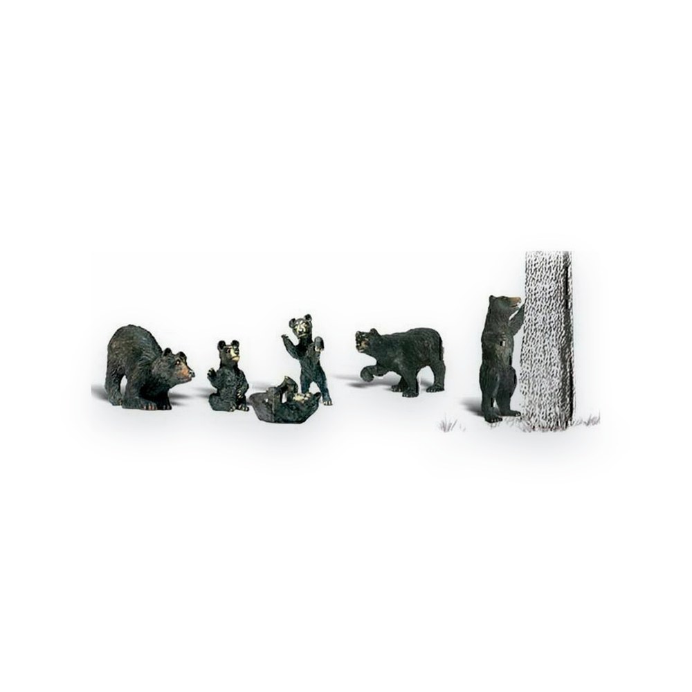 Woodland Scenics HO Scale Black Bears