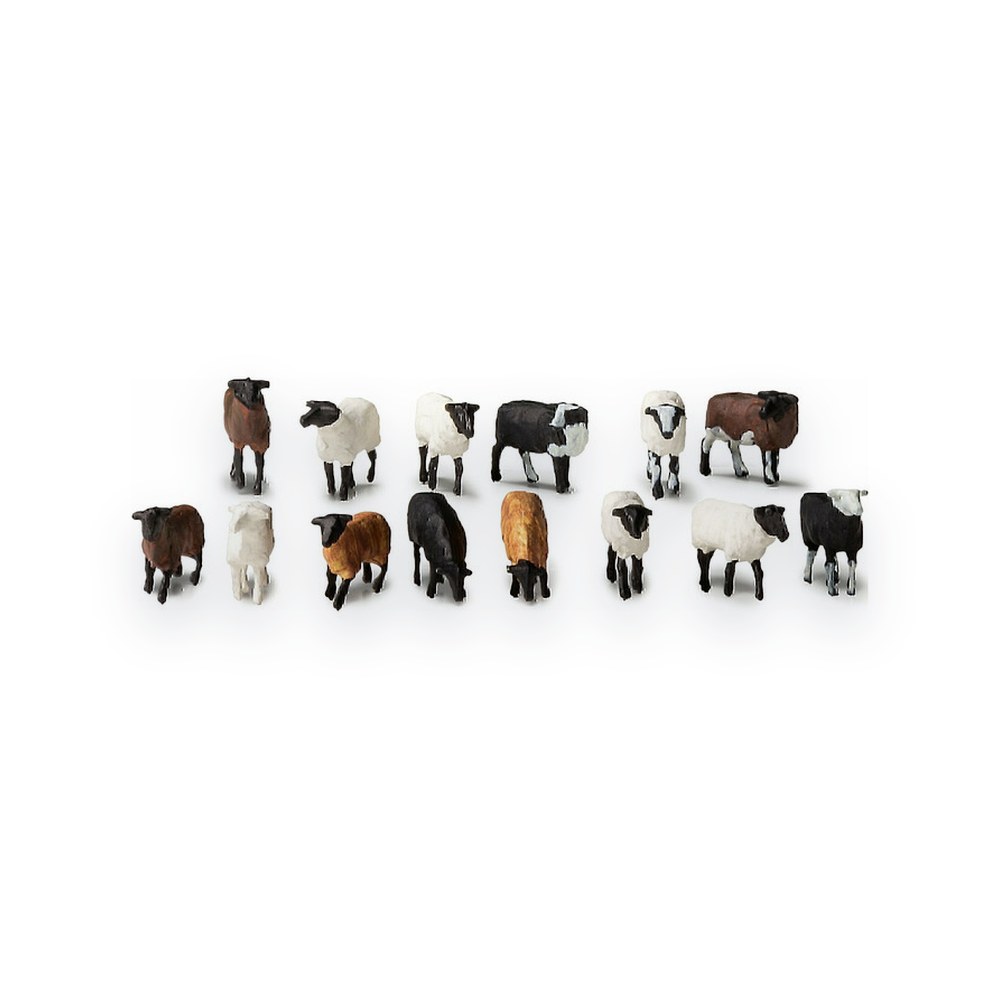 Woodland Scenics HO Scale Flock of Sheep