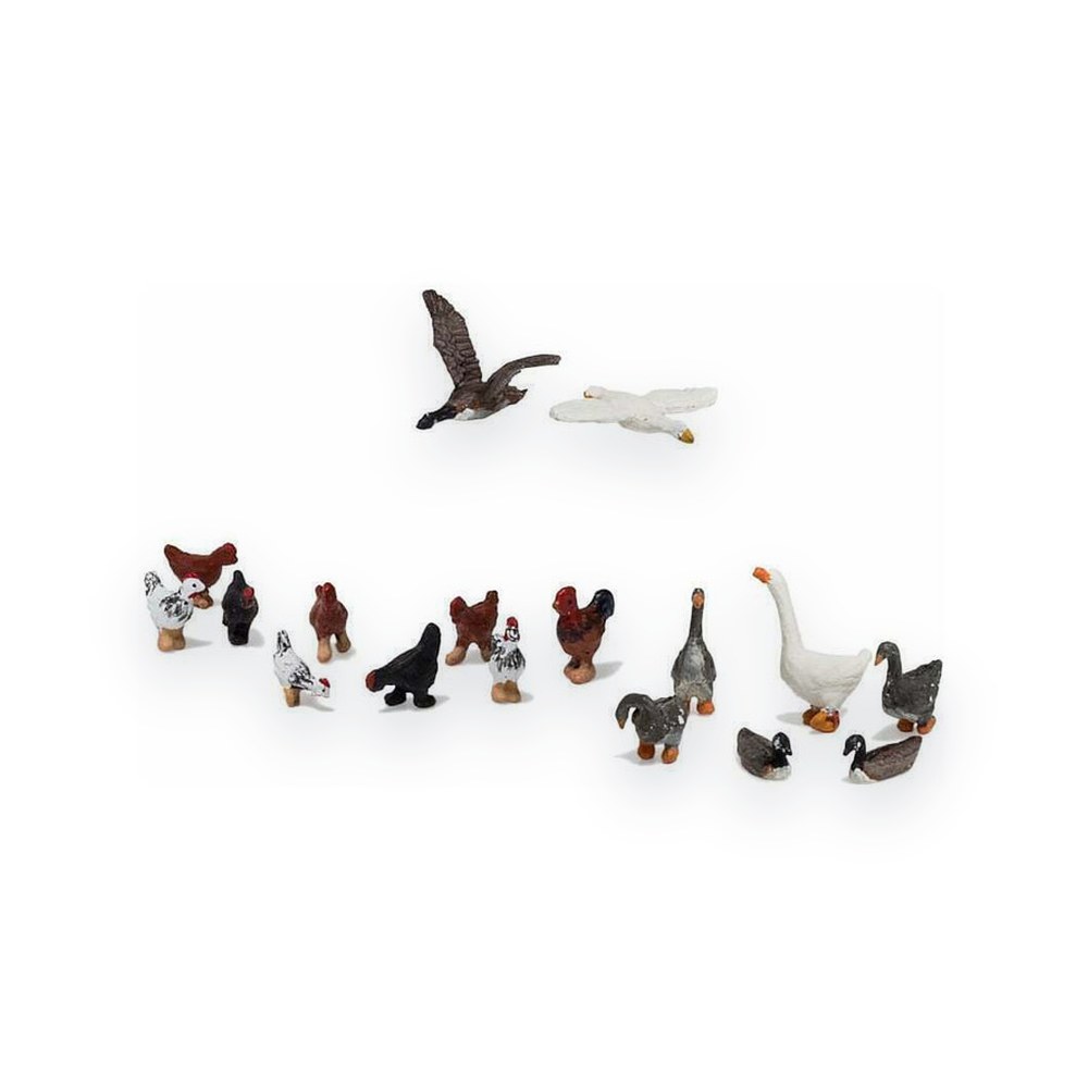 Woodland Scenics HO Scale Geese and Chickens