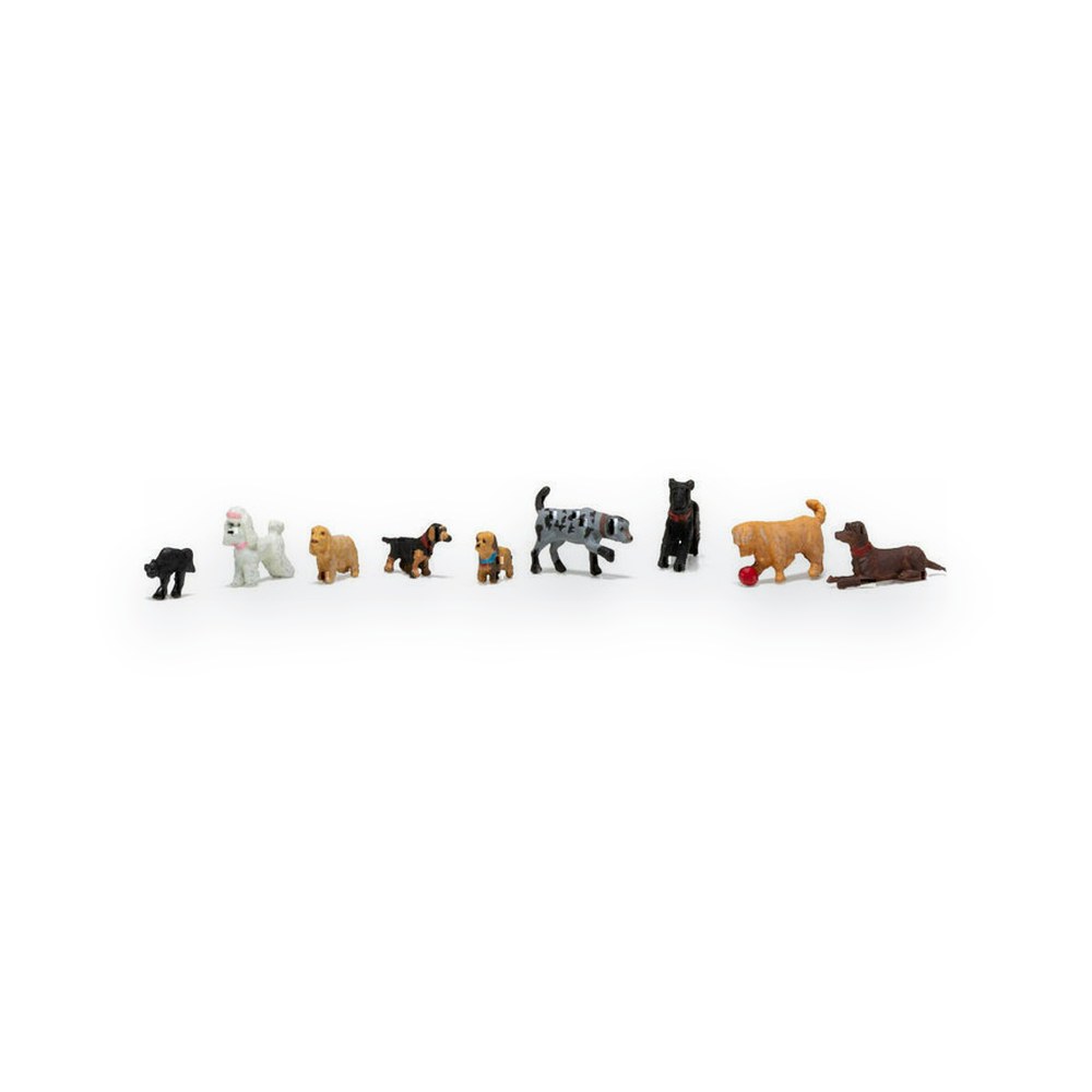 Woodland Scenics HO Scale Dogs and Cat
