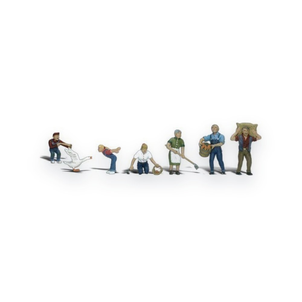 Woodland Scenics N Scale Figures, Farm People