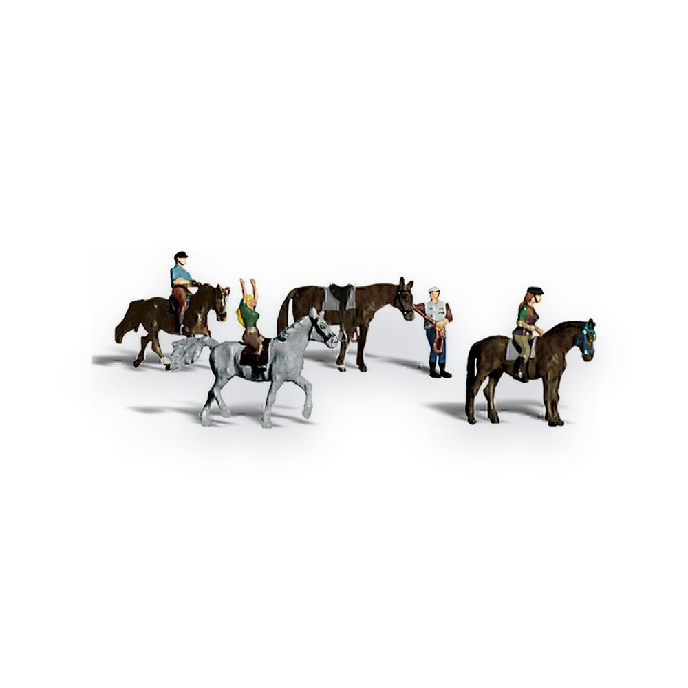 Woodland Scenics N Scale Figures, Horseback Riders