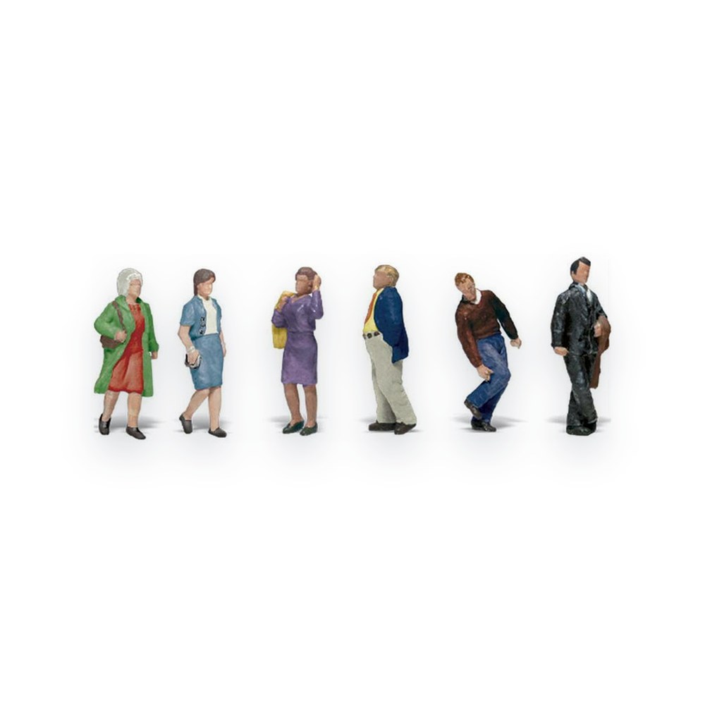 Woodland Scenics N Scale Figures, People Walking