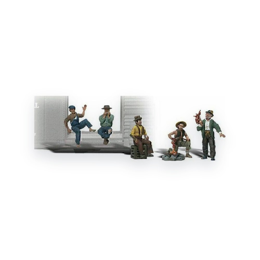 Woodland Scenics O Scale Figures, Hobos