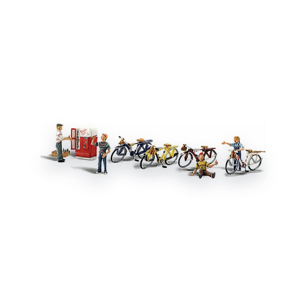 Woodland Scenics O Scale Figures, Bicycle Buddies