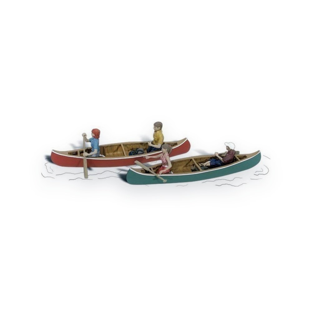 Woodland Scenics O Scale Figures, Canoers