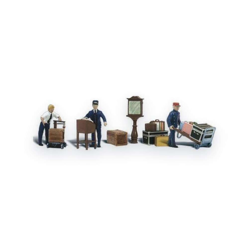 Woodland Scenics O Scale Figures, Depot Workers & Accessories
