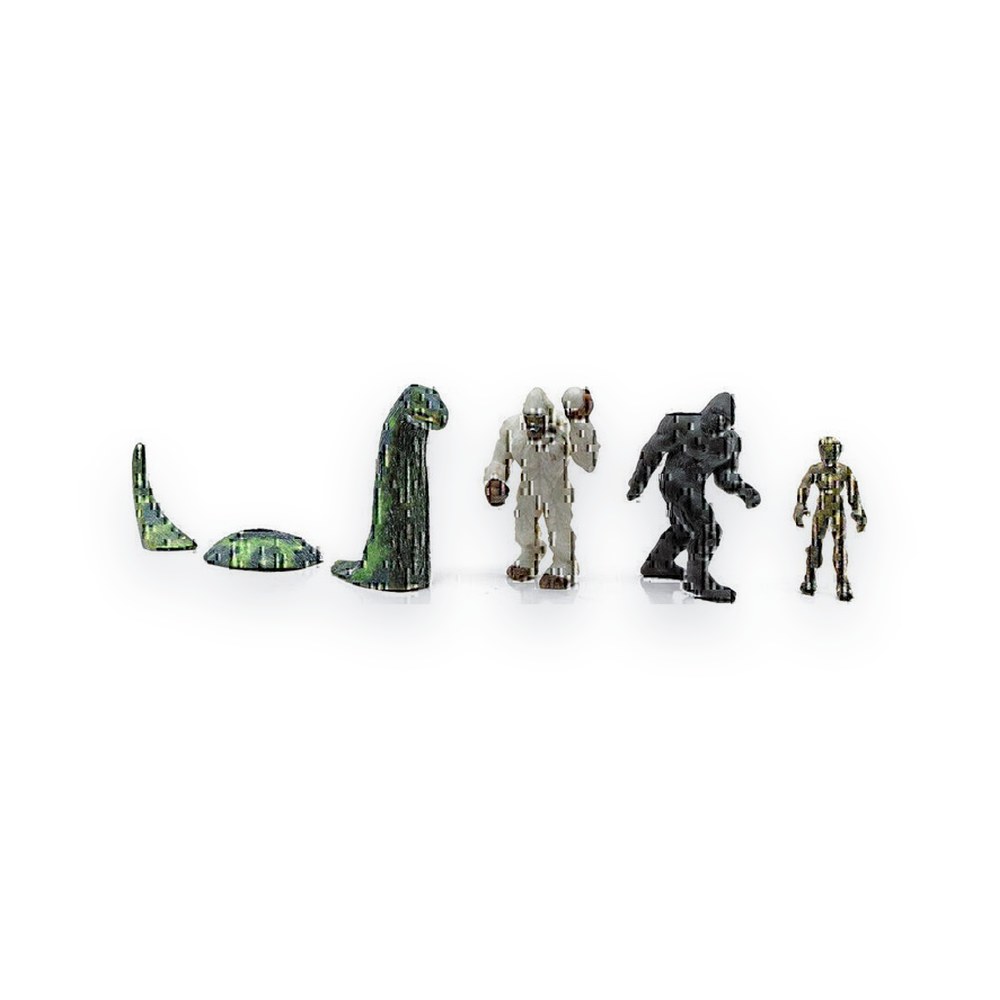 Woodland Scenics N Scale Figures, Monster Figures ? 4 Pk