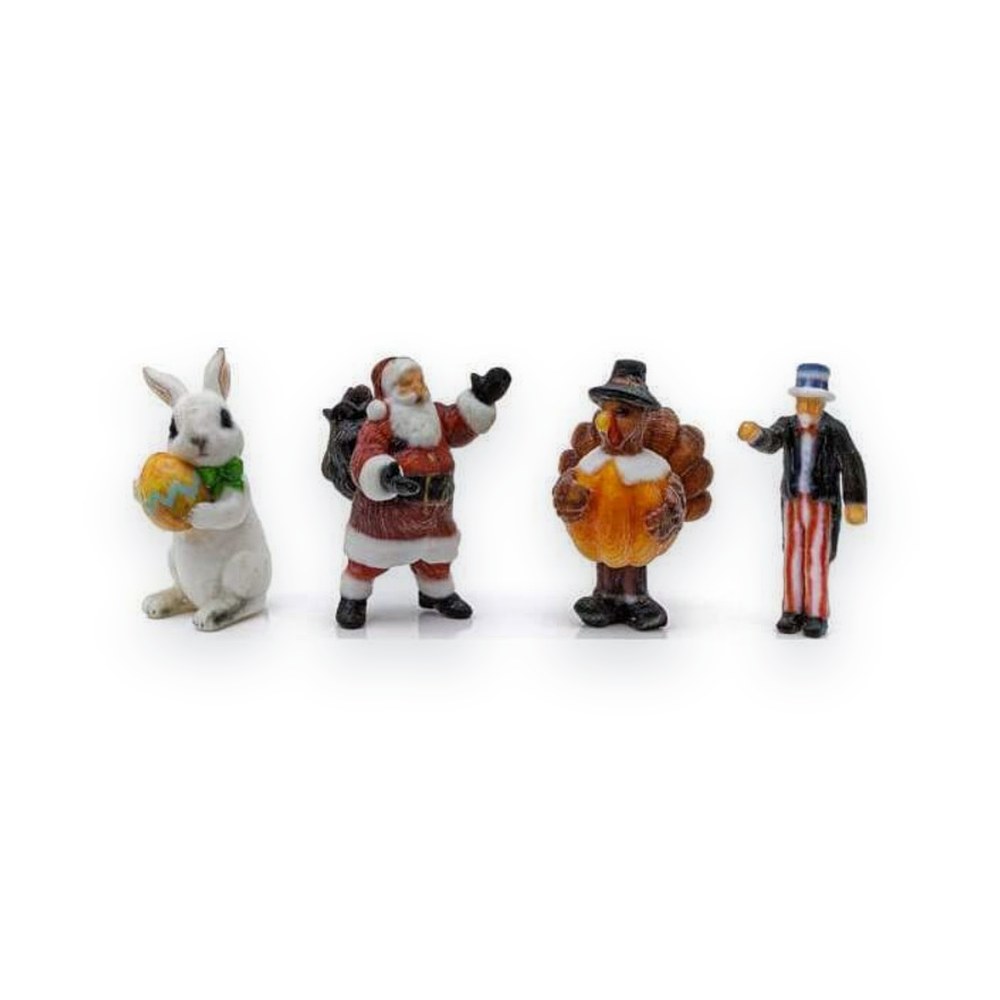 Woodland Scenics N Scale Figures, Holiday Figures ? 4 Pk