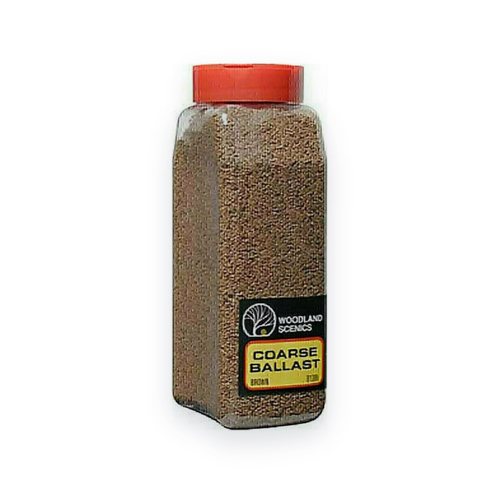 Woodland Scenics Coarse Ballast Shaker, Brown, 50 Cu. In.