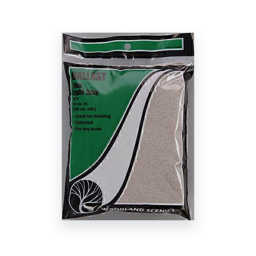 Woodland Scenics Fine Ballast Bag, Light Gray, 18 Cu. In.