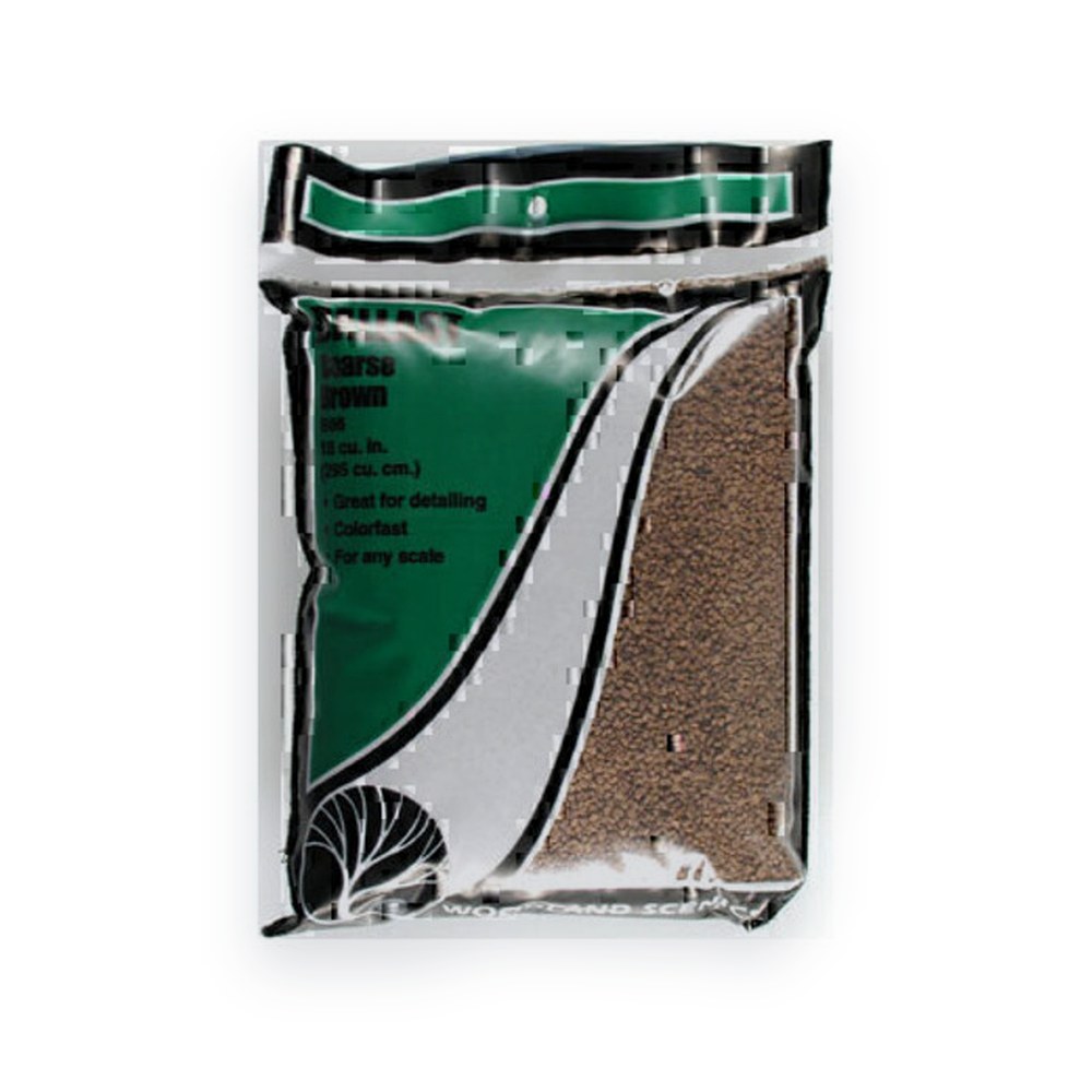 Woodland Scenics Coarse Ballast Bag, Brown, 18 Cu. In.