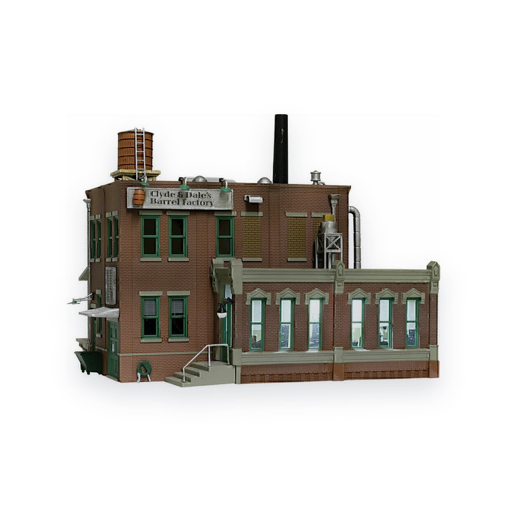 Woodland Scenics N Scale Built-Up Clyde & Dale's Barrel Factory