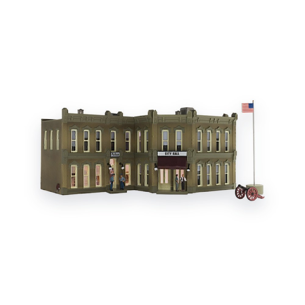 Woodland Scenics N Scale Built-Up Municipal Building