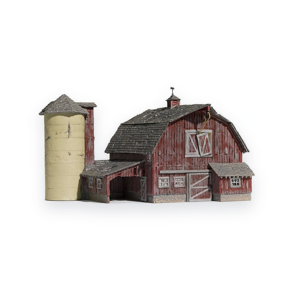 Woodland Scenics N Scale Built-Up Old Weathered Barn