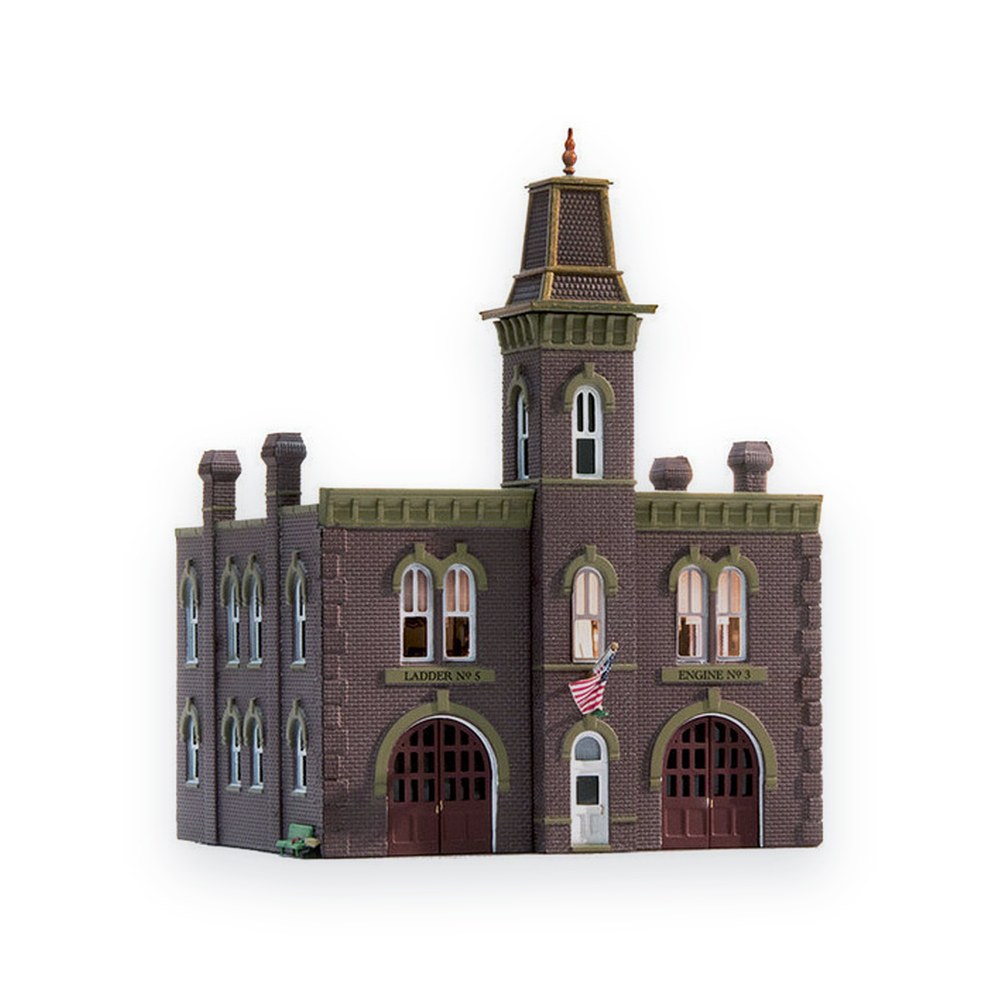 Woodland Scenics N Scale Built-Up Firehouse