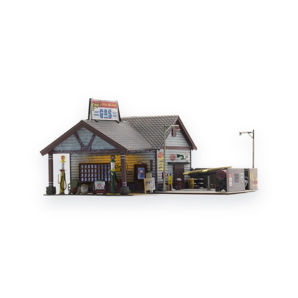 Woodland Scenics N Scale Built-Up Ethyl's Gas & Service
