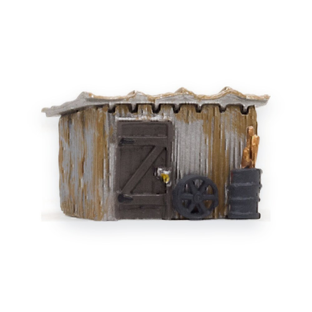 Woodland Scenics N Scale Tin Shack, Built-Up