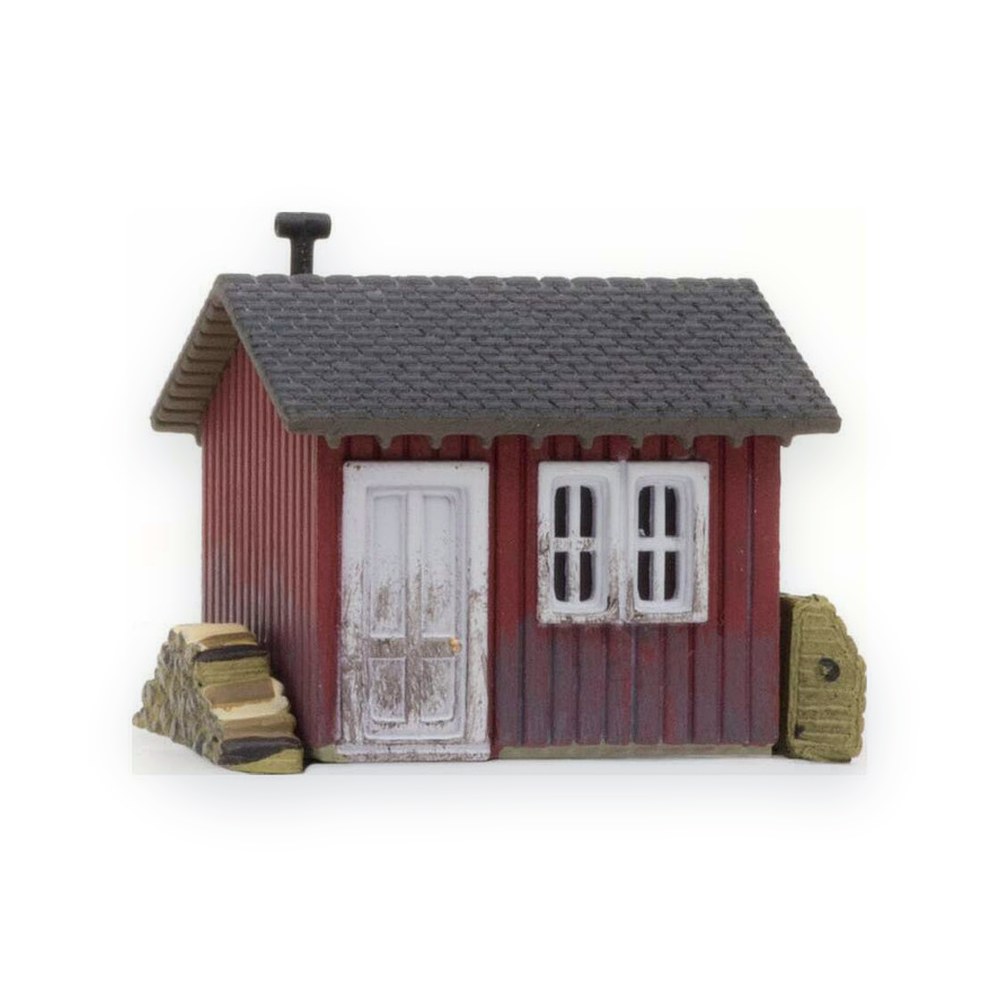 Woodland Scenics N Scale Work Shed, Built-Up