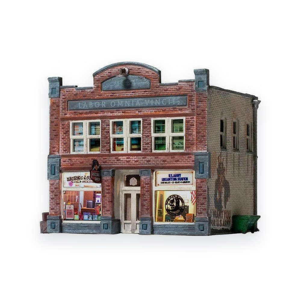 Woodland Scenics N Scale Records & Recruiting Building
