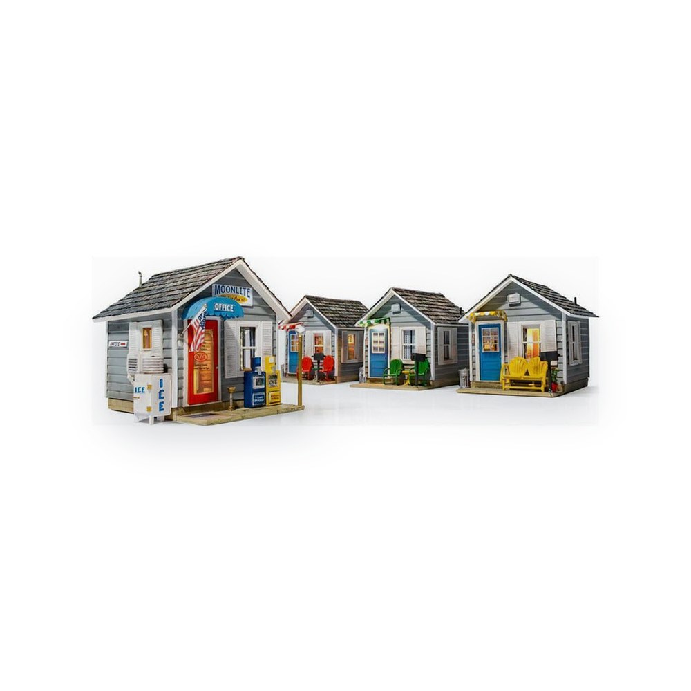 Woodland Scenics N Scale Moonlite Motor Court