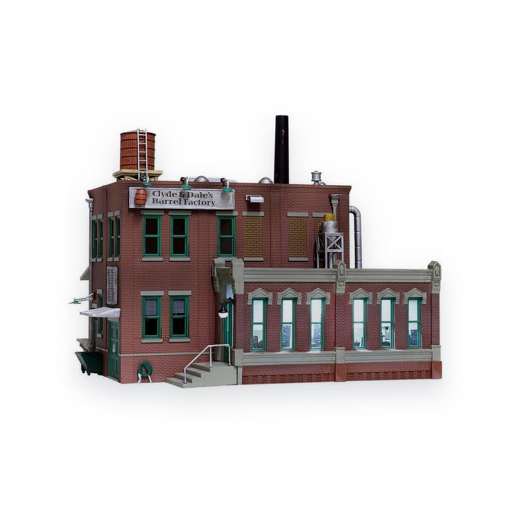 Woodland Scenics HO Scale Clyde & Dale's Barrel Factory, Built-Up