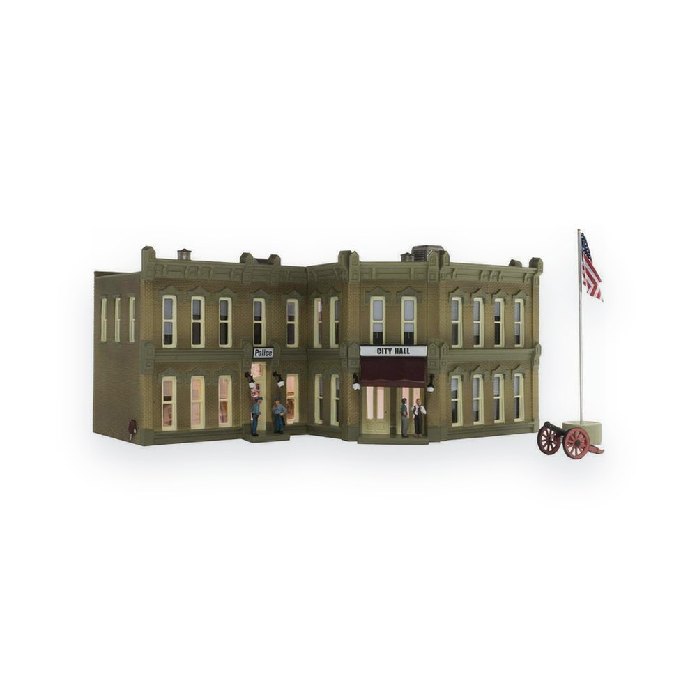 Woodland Scenics HO Scale Municipal Building, Built-Up