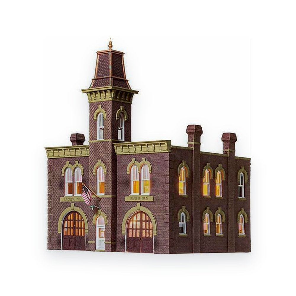 Woodland Scenics HO Scale Firehouse, Built-Up