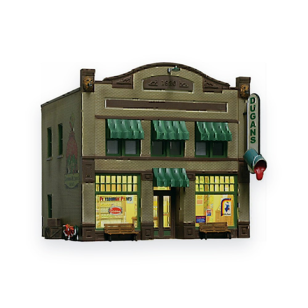 Woodland Scenics HO Scale Dugan's Paint Store, Built-Up