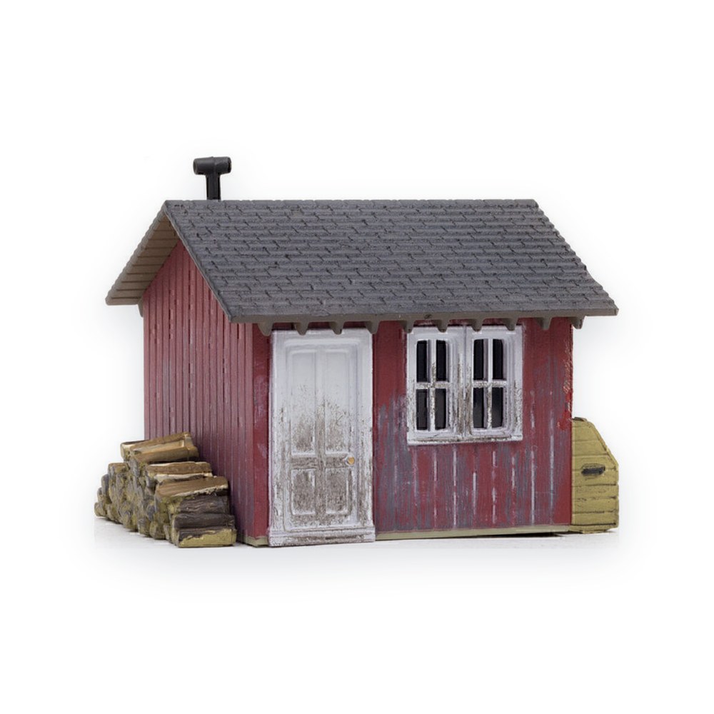 Woodland Scenics HO Scale Work Shed, Built-Up