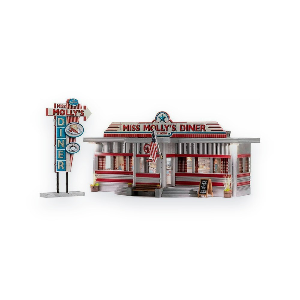 Woodland Scenics HO Scale Miss Molly's Diner