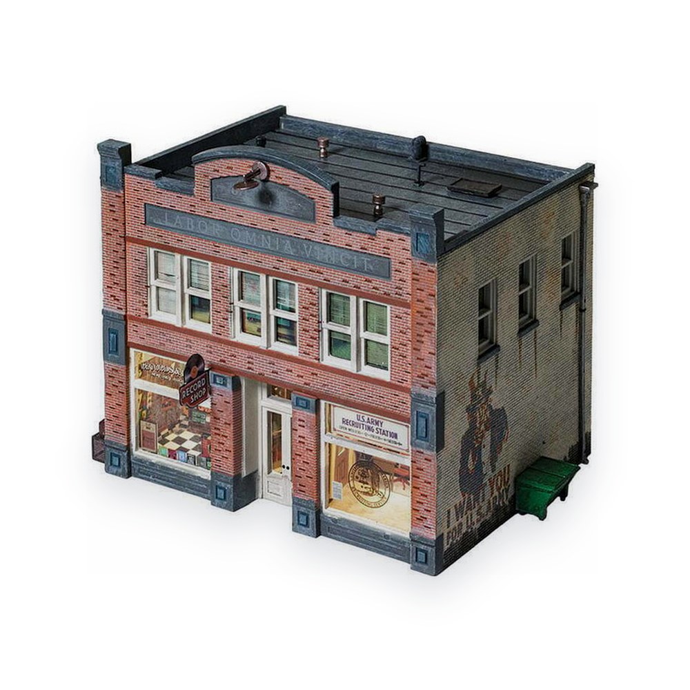 Woodland Scenics HO Scale Records & Recruiting Building