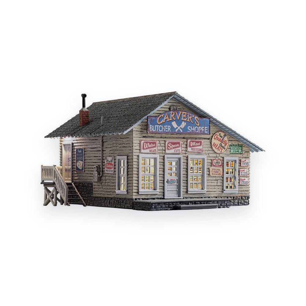 Woodland Scenics HO Scale Carver's Butcher Shoppe