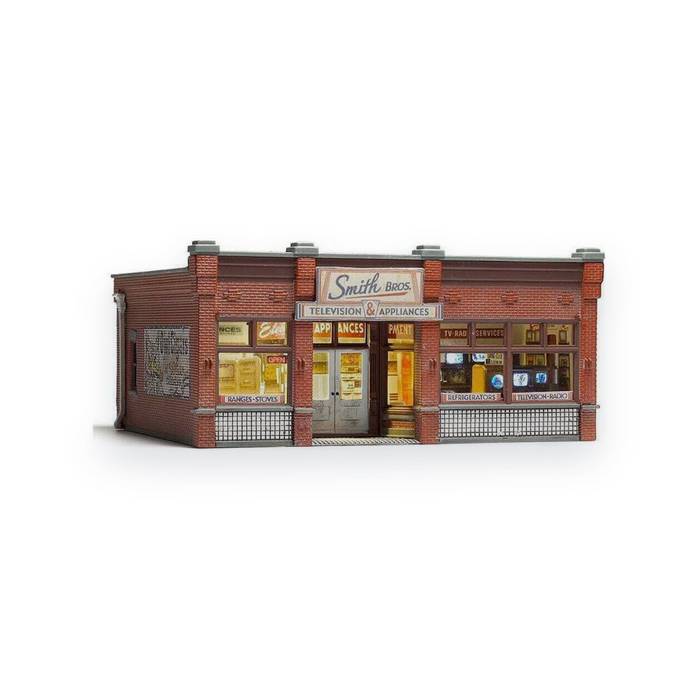 Woodland Scenics HO Scale Smith Brothers TV & Appliance Store