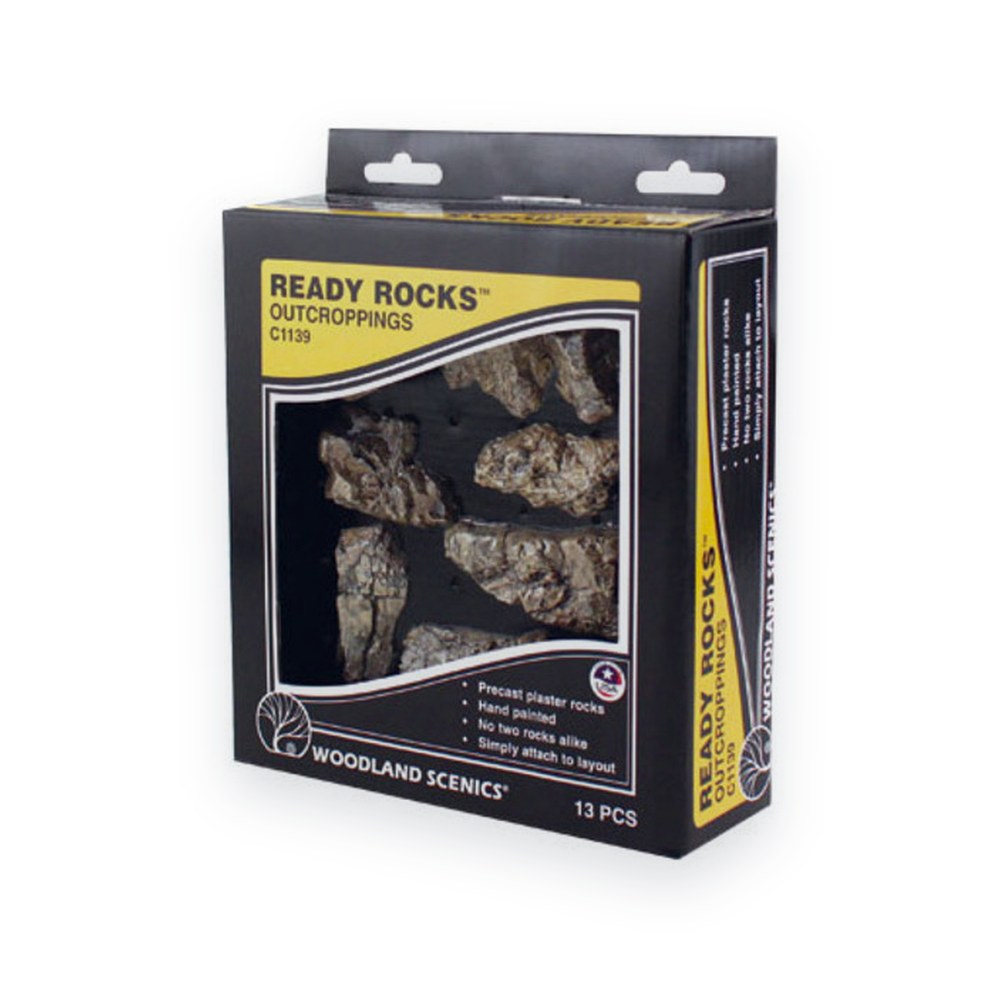 Woodland Scenics Ready Rocks, Outcropping Rocks