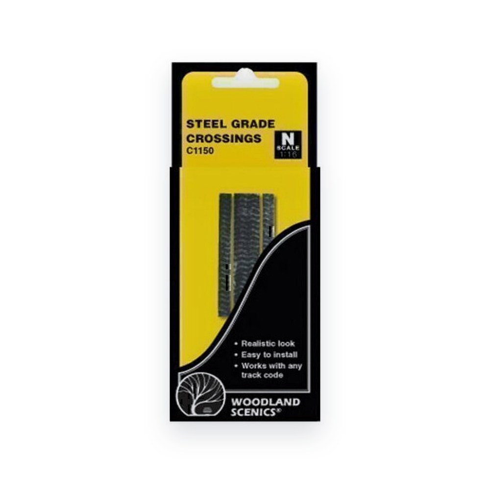 Woodland Scenics N Scale Grade Crossing, Steel Plates
