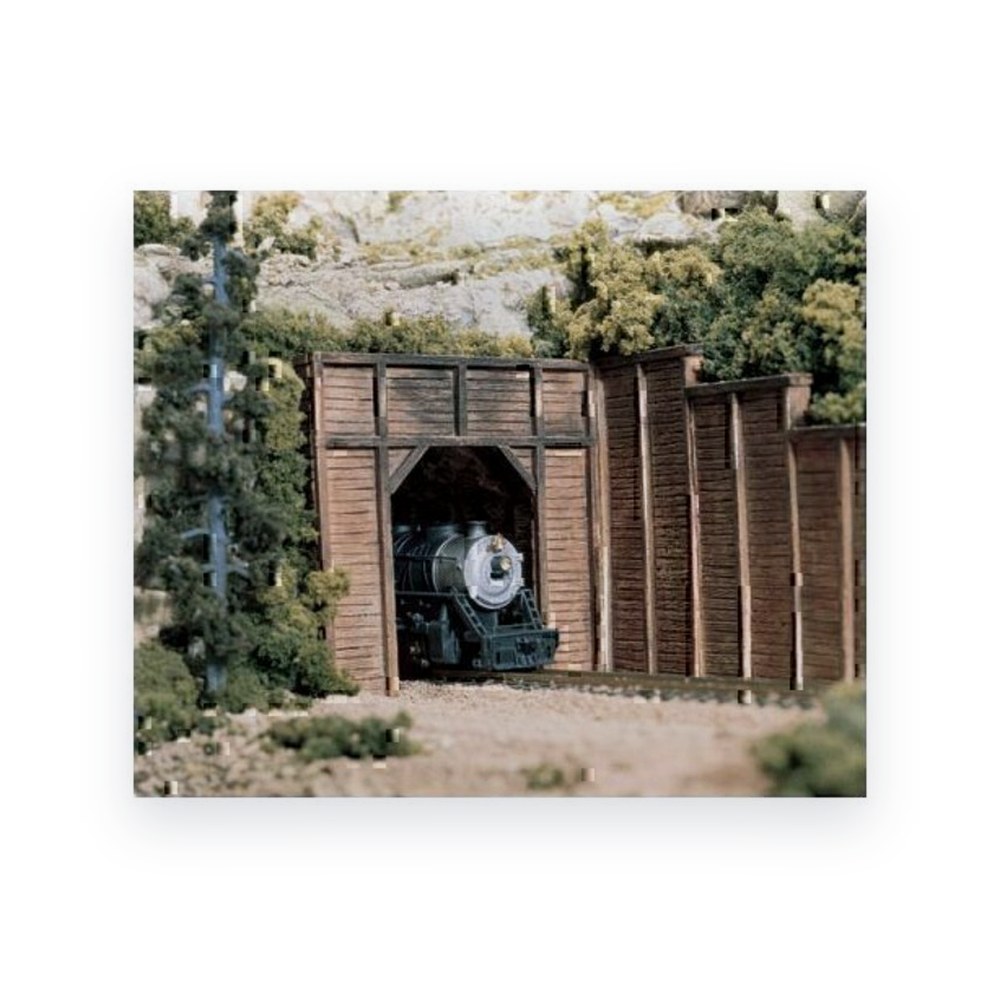 Woodland Scenics N Scale Single Tunnel Portal, Timber 2