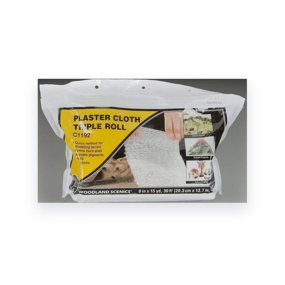 Woodland Scenics Plaster Cloth, Triple Roll, 8 x 45'