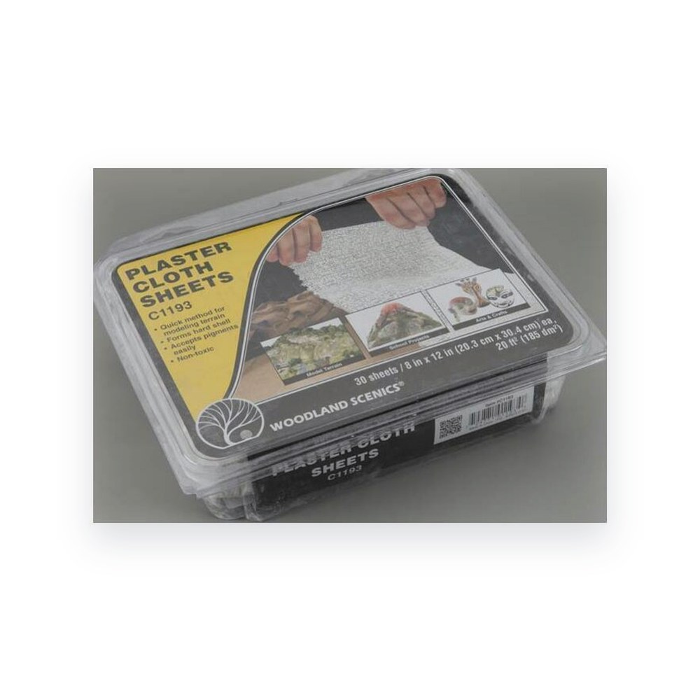 Woodland Scenics Plaster Cloth Sheets, 8 x 12 30