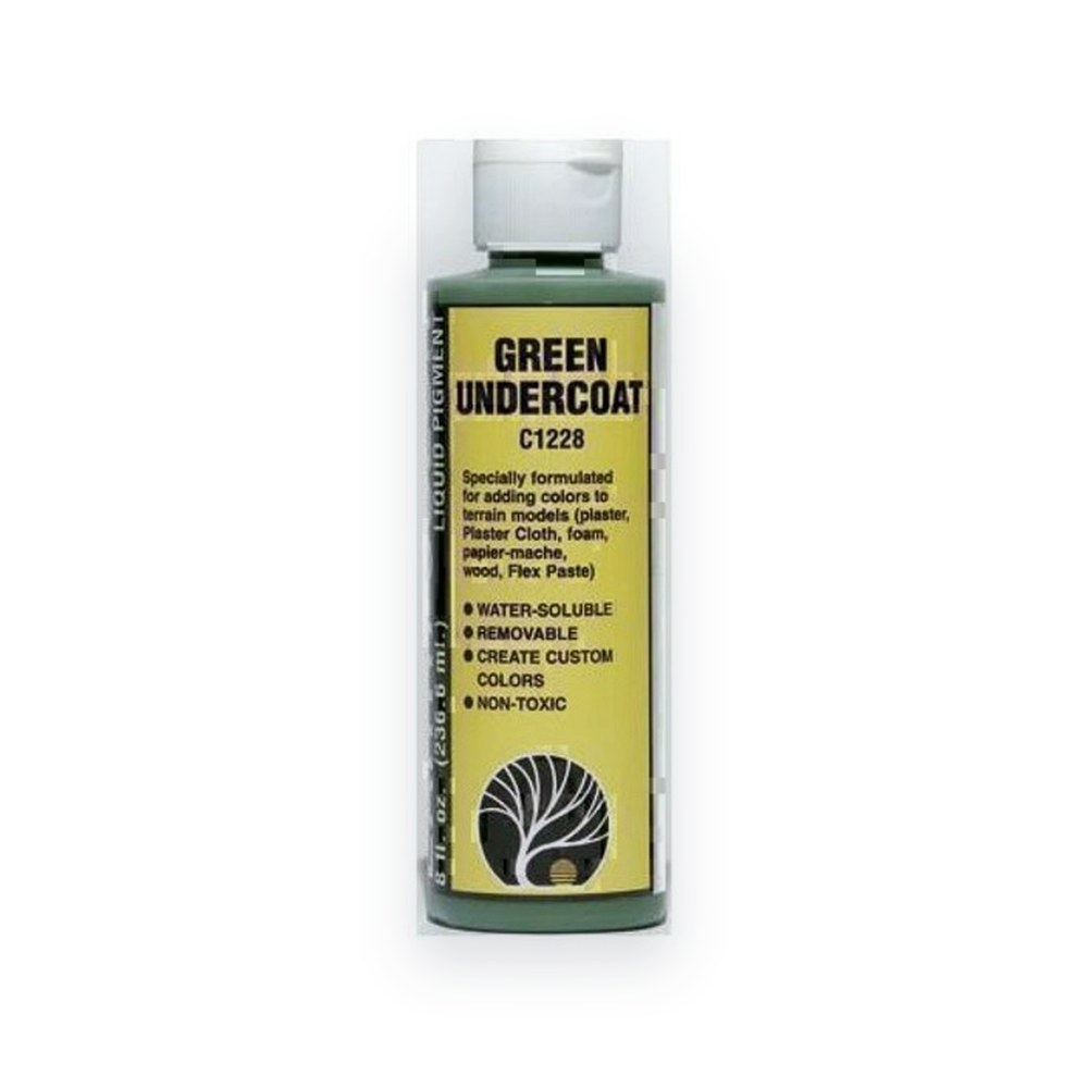 Woodland Scenics 1228 Earth Color Undercoat, Green, 8oz