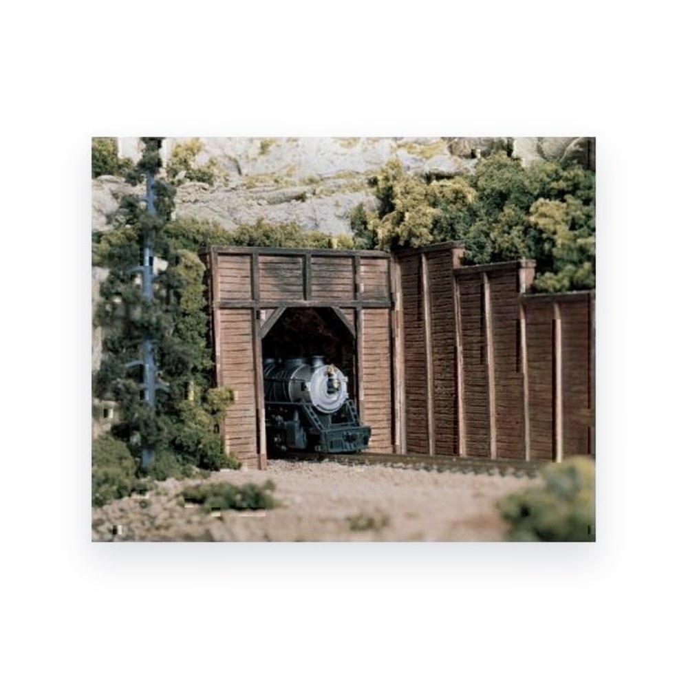 Woodland Scenics HO Single Tunnel Portal, Timber
