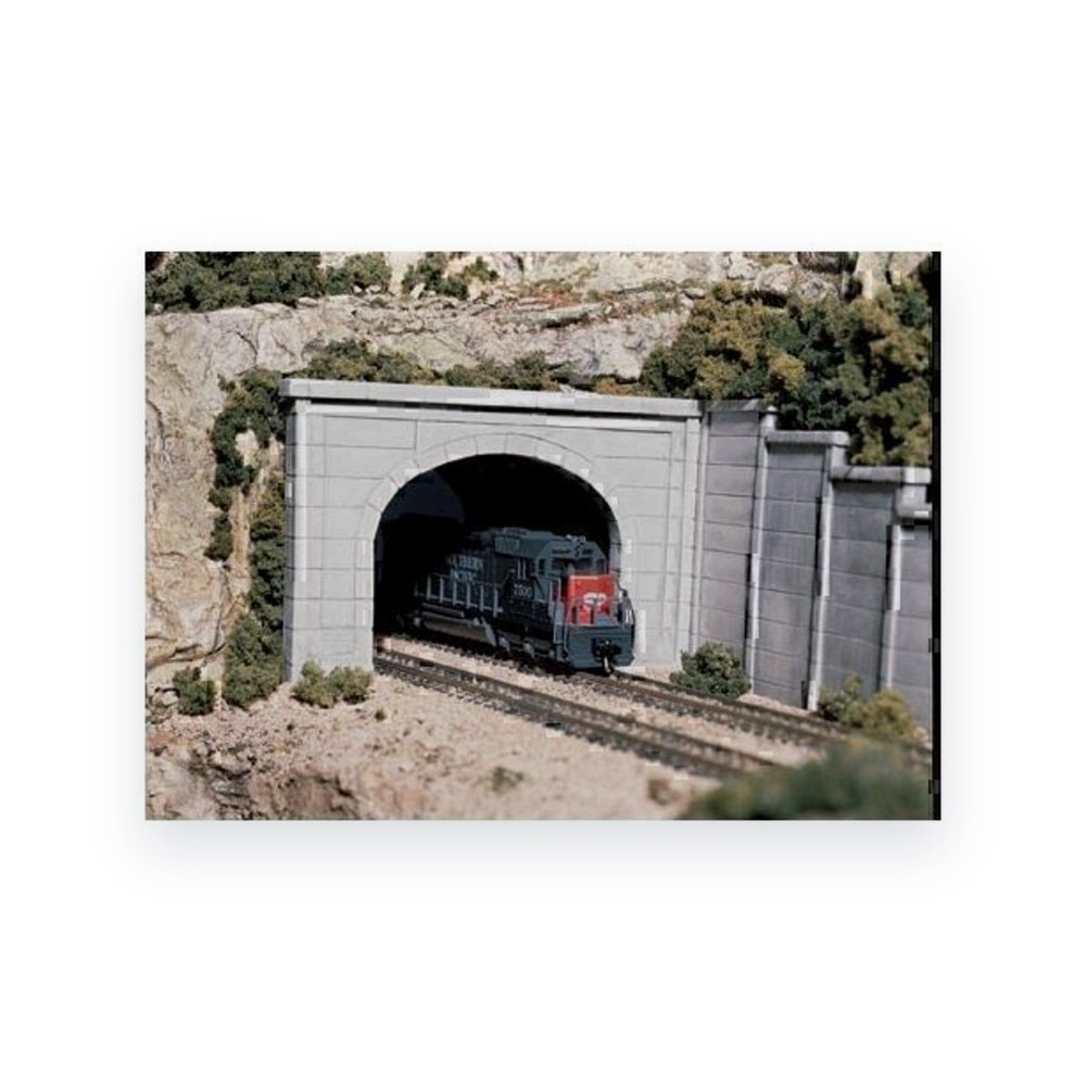 Woodland Scenics HO Double Tunnel Portal, Concrete