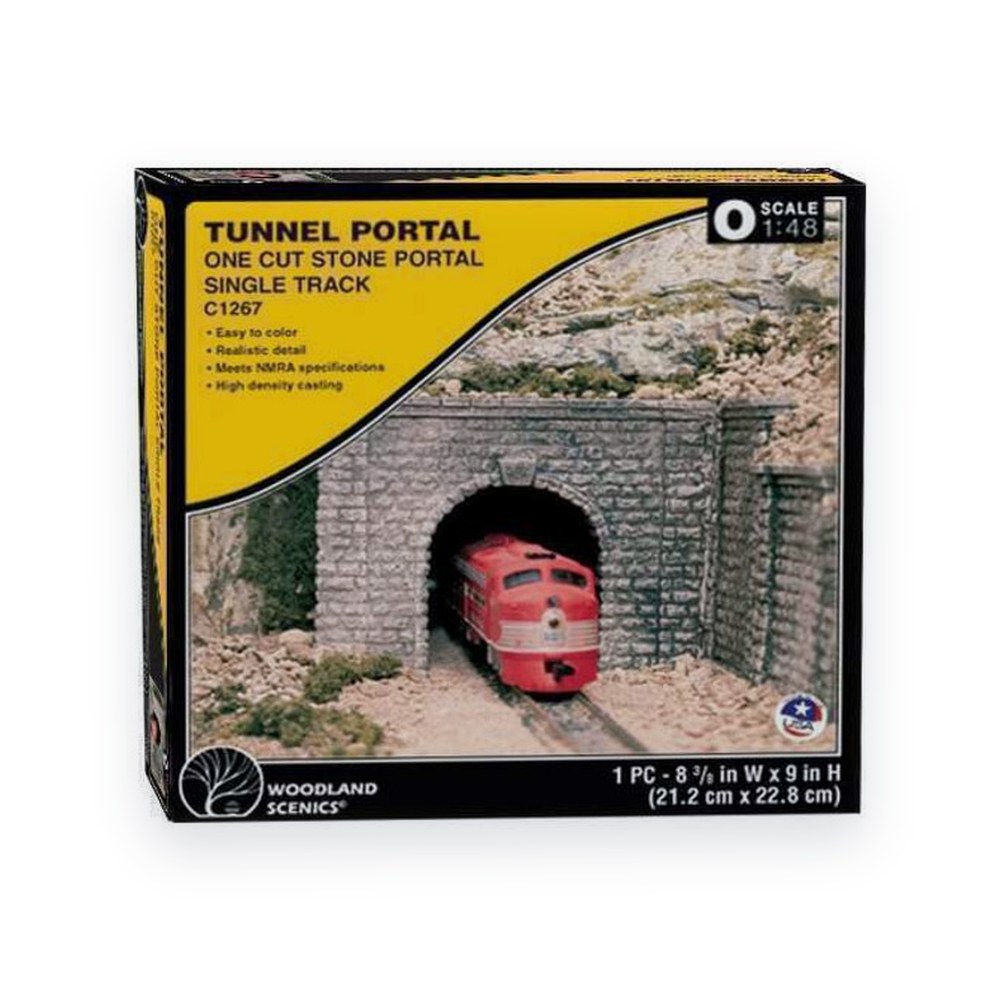Woodland Scenics O Tunnel Portal, Cut Stone